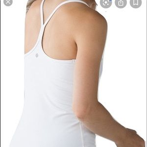 Lululemon thin strap tank in white